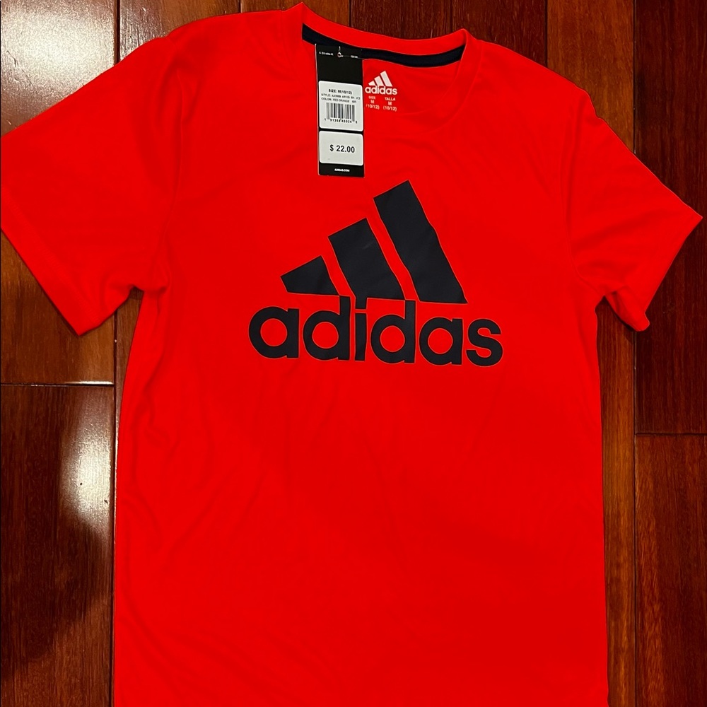 Brand new with tag adidas boys shirt size M 10-12